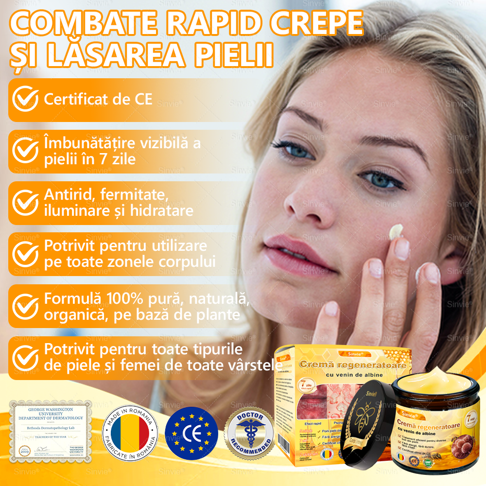 🎁🐝 Crema regeneratoare Sinvie® cu venin de albine 🔥– 50 ml🎁