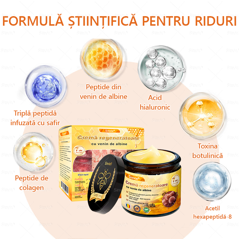 🎁🐝 Crema regeneratoare Sinvie® cu venin de albine 🔥– 50 ml🎁